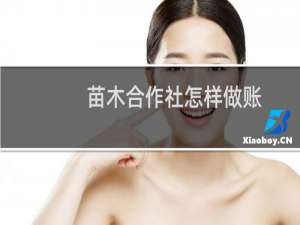 苗木合作社怎样做账
