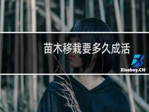 苗木移栽要多久成活