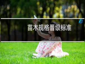 苗木规格晋级标准
