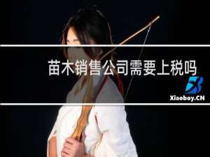 苗木销售公司需要上税吗
