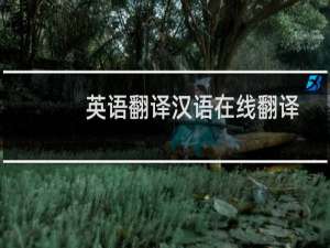 英语翻译汉语在线翻译软件（英语翻译汉语）