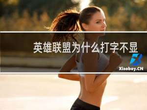 英雄联盟为什么打字不显示