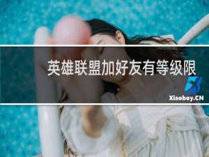英雄联盟加好友有等级限制吗