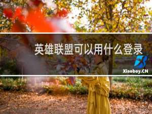 英雄联盟可以用什么登录