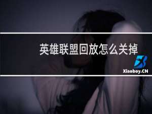 英雄联盟回放怎么关掉