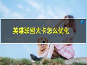 英雄联盟太卡怎么优化