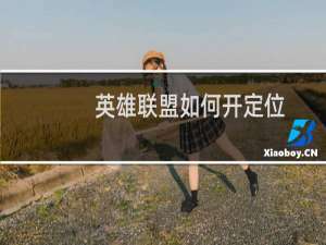 英雄联盟如何开定位