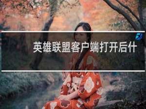 英雄联盟客户端打开后什么都没有了