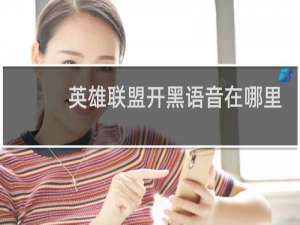 英雄联盟开黑语音在哪里