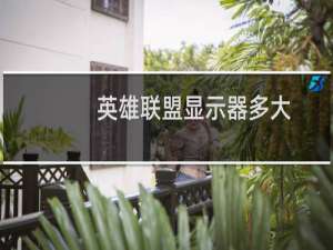 英雄联盟显示器多大