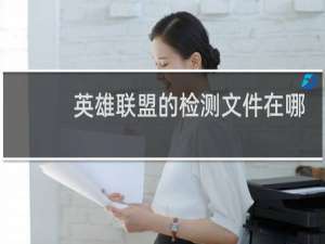 英雄联盟的检测文件在哪里