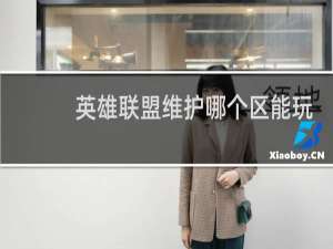 英雄联盟维护哪个区能玩