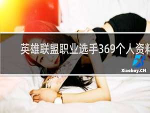 英雄联盟职业选手369个人资料-369白加浩介绍