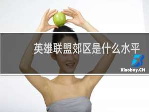 英雄联盟郊区是什么水平