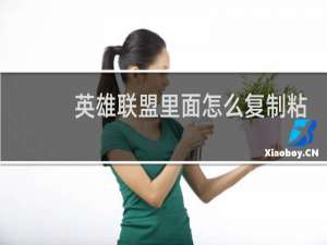 英雄联盟里面怎么复制粘贴