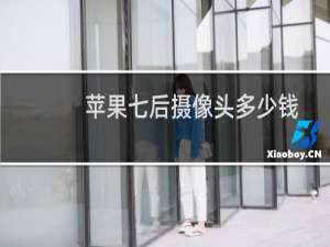 苹果七后摄像头多少钱