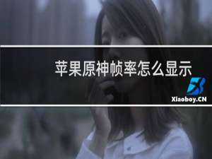 苹果原神帧率怎么显示