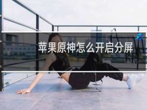 苹果原神怎么开启分屏