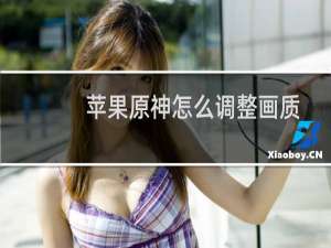 苹果原神怎么调整画质