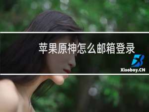 苹果原神怎么邮箱登录