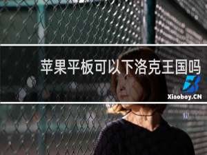 苹果平板可以下洛克王国吗