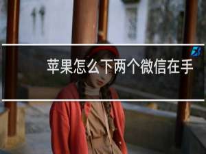 苹果怎么下两个微信在手机上
