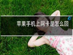 苹果手机上网卡是怎么回事