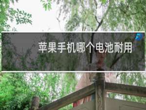 苹果手机哪个电池耐用