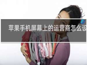 苹果手机屏幕上的运营商怎么设置