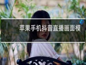 苹果手机抖音直播画面模糊怎么调整