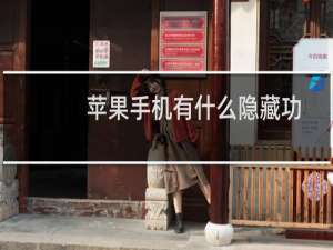 苹果手机有什么隐藏功能教程（苹果手机上的隐藏按键怎么设置）