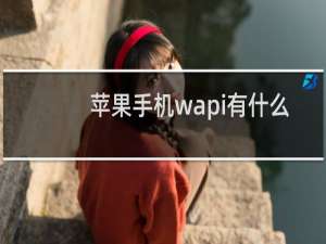 苹果手机wapi有什么用