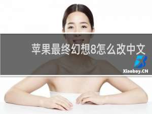 苹果最终幻想8怎么改中文