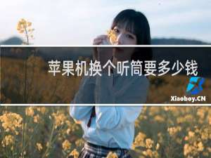 苹果机换个听筒要多少钱