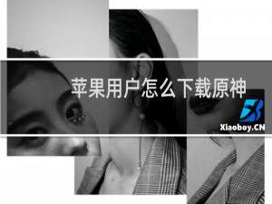 苹果用户怎么下载原神