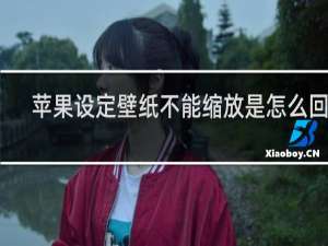 苹果设定壁纸不能缩放是怎么回事