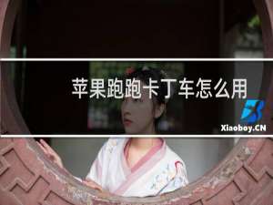 苹果跑跑卡丁车怎么用