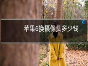 苹果6换摄像头多少钱