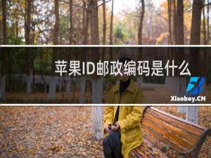 苹果ID邮政编码是什么意思