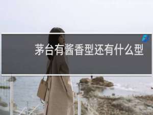 茅台有酱香型还有什么型