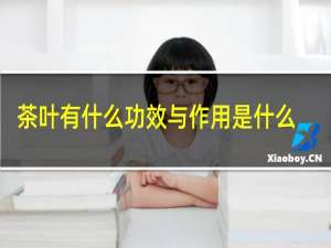 茶叶有什么功效与作用是什么