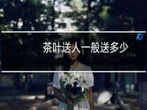 茶叶送人一般送多少