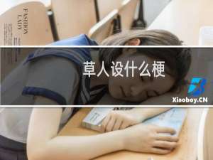 草人设什么梗