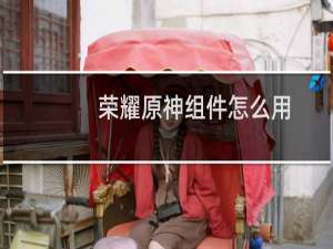 荣耀原神组件怎么用