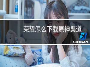 荣耀怎么下载原神渠道