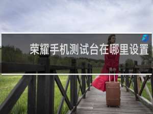 荣耀手机测试台在哪里设置