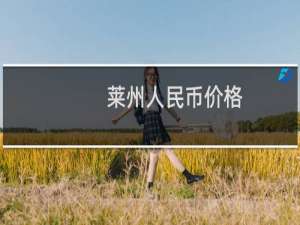莱州人民币价格