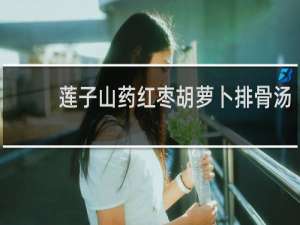 莲子山药红枣胡萝卜排骨汤