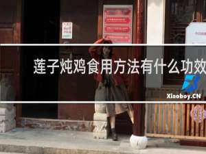 莲子炖鸡食用方法有什么功效