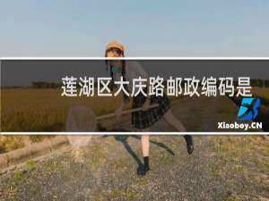 莲湖区大庆路邮政编码是多少